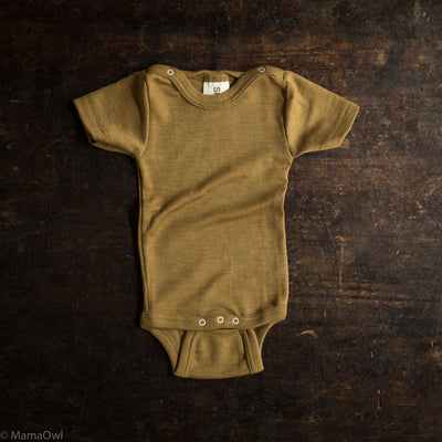 Crane Baby Body - Merino Wool & Silk - Deep Ochre