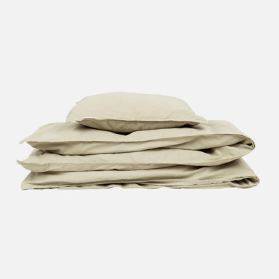 Cotton Duvet & Pillow Cover - Moss Green - Junior Size