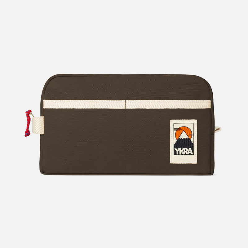 Cotton Canvas Dopp Toiletry Bag - Khaki