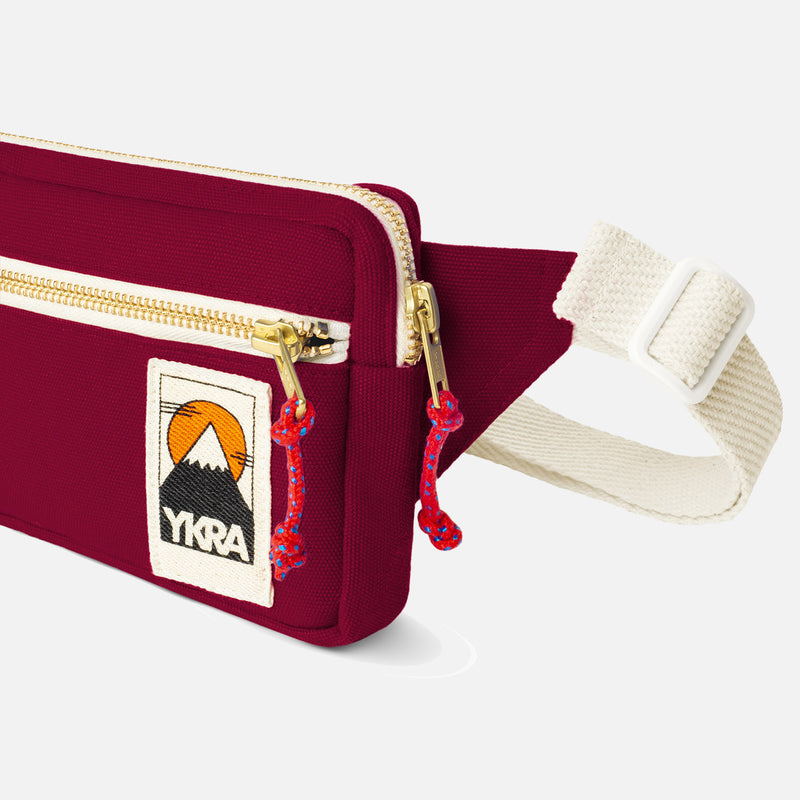 Cotton Canvas Bum Bag - Bordeaux