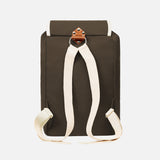 Cotton Canvas Matra Mini Backpack With Cotton Strap - Khaki