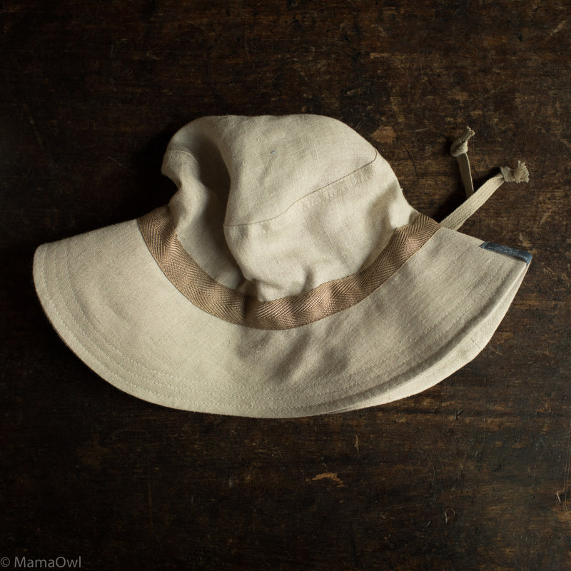 Linen Olaf Sun Hat - Oat