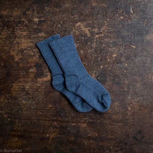 Baby & Kids Wool Socks - Denim Melange