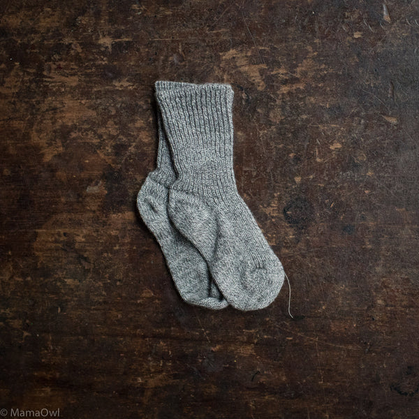Baby & Kids Wool Socks - Grey Melange